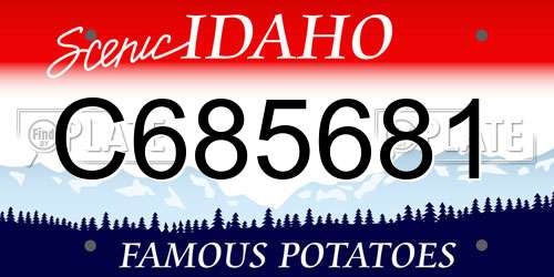 C685681 Idaho License Plate