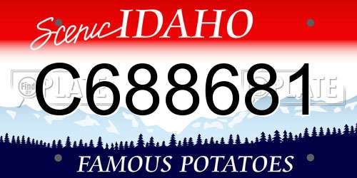C688681 Idaho License Plate