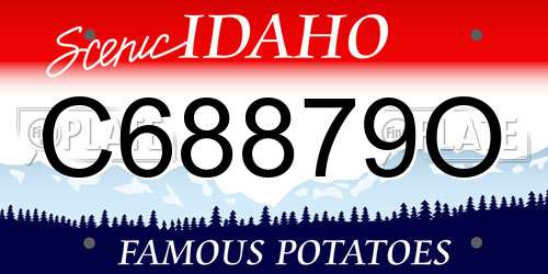 C68879O Idaho License Plate