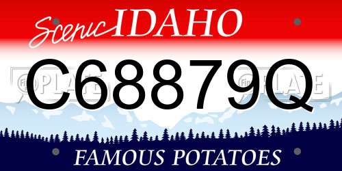 C68879Q Idaho License Plate