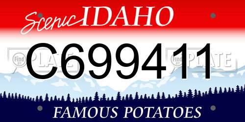 C699411 Idaho License Plate