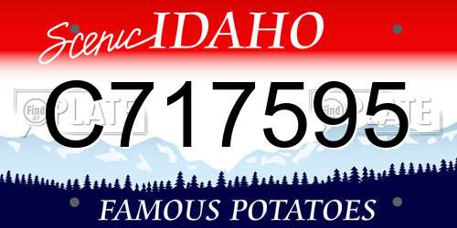 C717595 Idaho License Plate