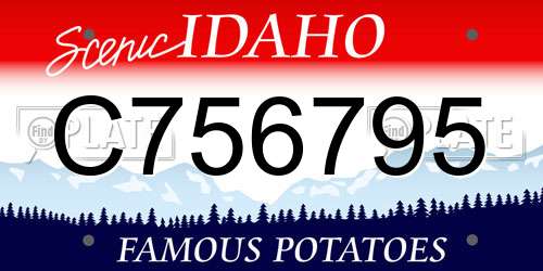 C756795 Idaho License Plate