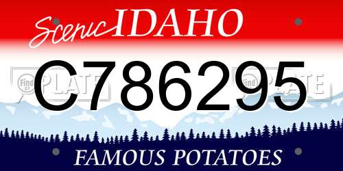 C786295 Idaho License Plate