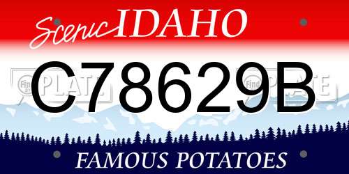 C78629B Idaho License Plate