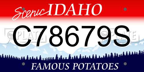 C78679S Idaho License Plate