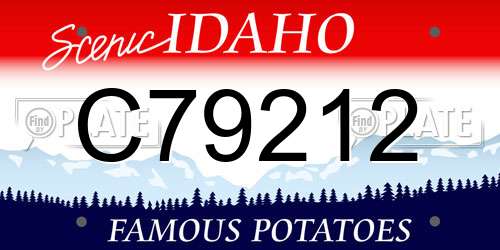 C79212 Idaho License Plate