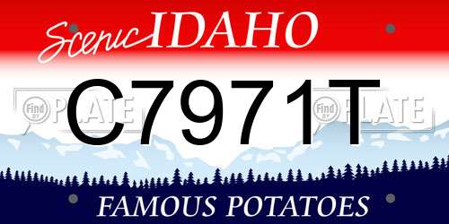 C7971T Idaho License Plate