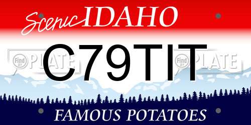 C79TIT Idaho License Plate