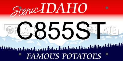 C855ST Idaho License Plate