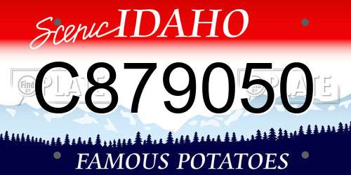C879050 Idaho License Plate