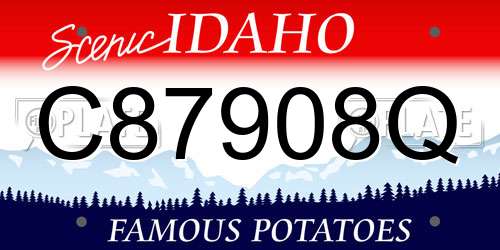 C87908Q Idaho License Plate