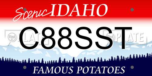 C88SST Idaho License Plate