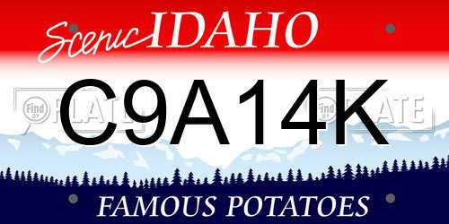 C9A14K Idaho License Plate