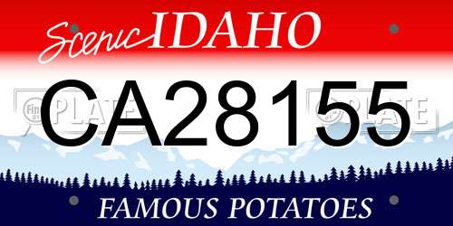 CA28155 Idaho License Plate