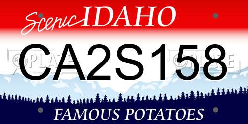 CA2S158 Idaho License Plate