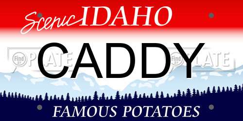 CADDY Idaho License Plate