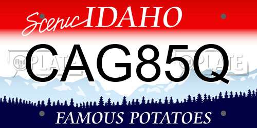 CAG85Q Idaho License Plate