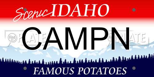 CAMPN Idaho License Plate