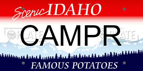 CAMPR Idaho License Plate