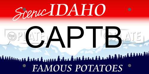 CAPTB Idaho License Plate