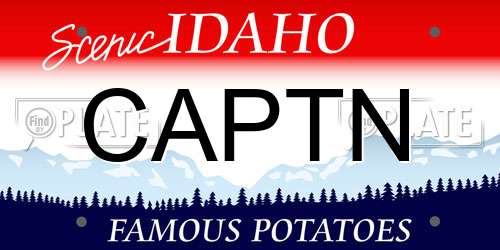 CAPTN Idaho License Plate
