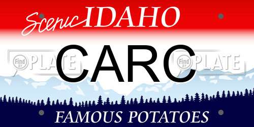 CARC Idaho License Plate