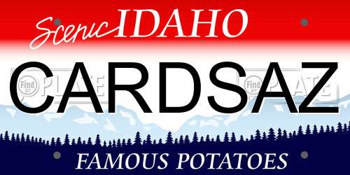 CARDSAZ Idaho License Plate