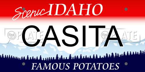 CASITA Idaho License Plate