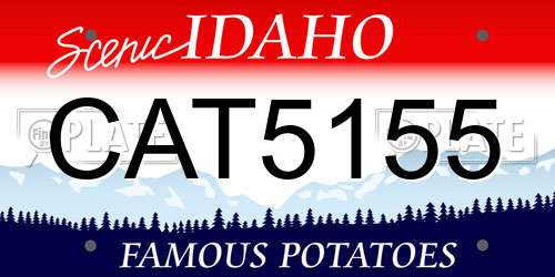 CAT5155 Idaho License Plate