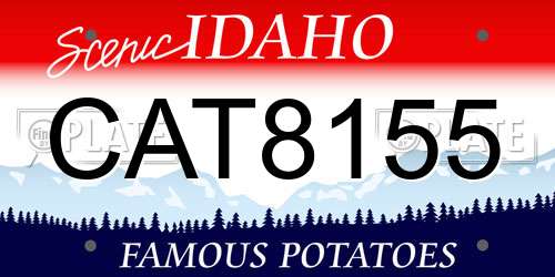 CAT8155 Idaho License Plate