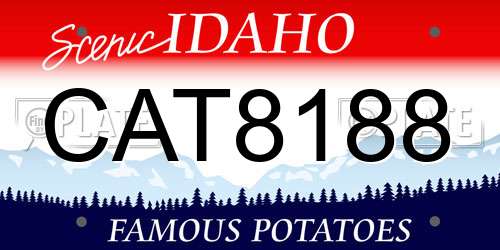 CAT8188 Idaho License Plate