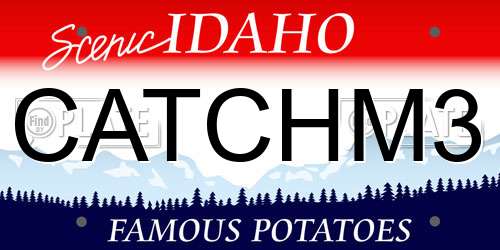 CATCHM3 Idaho License Plate