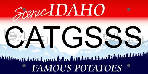 CATGSSS Idaho License Plate