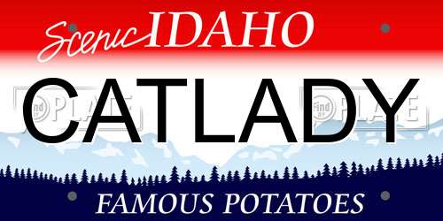 CATLADY Idaho License Plate