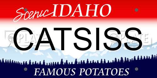 CATSISS Idaho License Plate