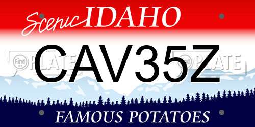 CAV35Z Idaho License Plate
