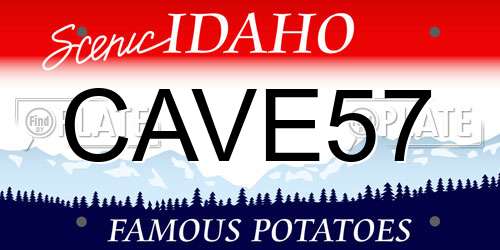 CAVE57 Idaho License Plate
