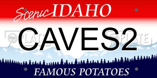 CAVES2 Idaho License Plate