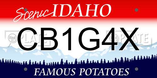 CB1G4X Idaho License Plate