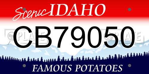 CB79050 Idaho License Plate