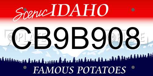 CB9B908 Idaho License Plate