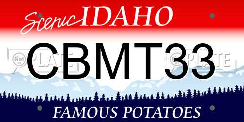 CBMT33 Idaho License Plate
