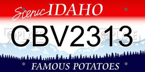 CBV2313 Idaho License Plate