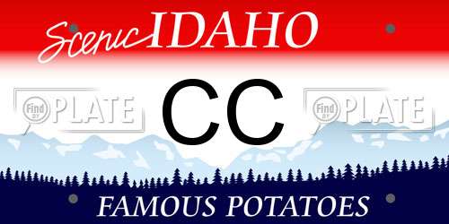 CC Idaho License Plate