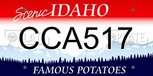 CCA517 Idaho License Plate