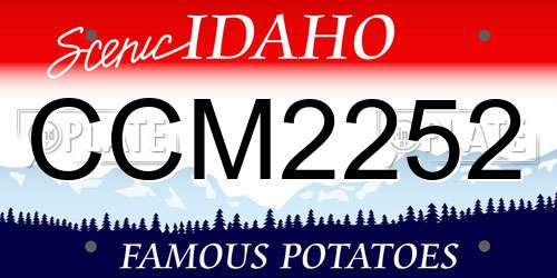CCM2252 Idaho License Plate