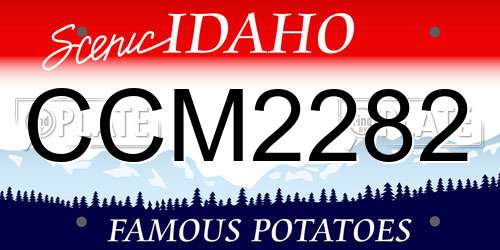 CCM2282 Idaho License Plate