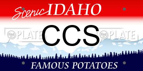 CCS Idaho License Plate