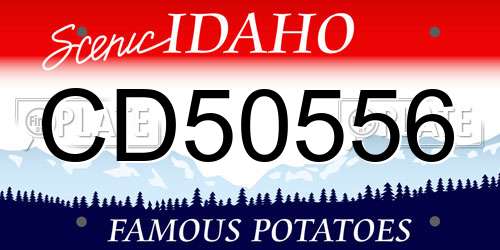 CD50556 Idaho License Plate